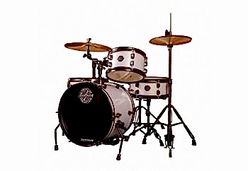Ludwig The Pocket Kit By Questlove Silver Sparkle - Çocuklar için Akustik Davul Seti