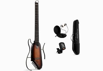 Donner HUSH-I Mute Guitar Kit for Travel Silent Practice Sunburst - Silent Gitar