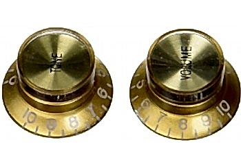 Guitar Tech GT655 Reflector knobs Gold - Potans Düğmesi
