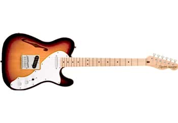 Squier Affinity Series Telecaster Thinline 3-Color Sunburst - Maple - Elektro Gitar